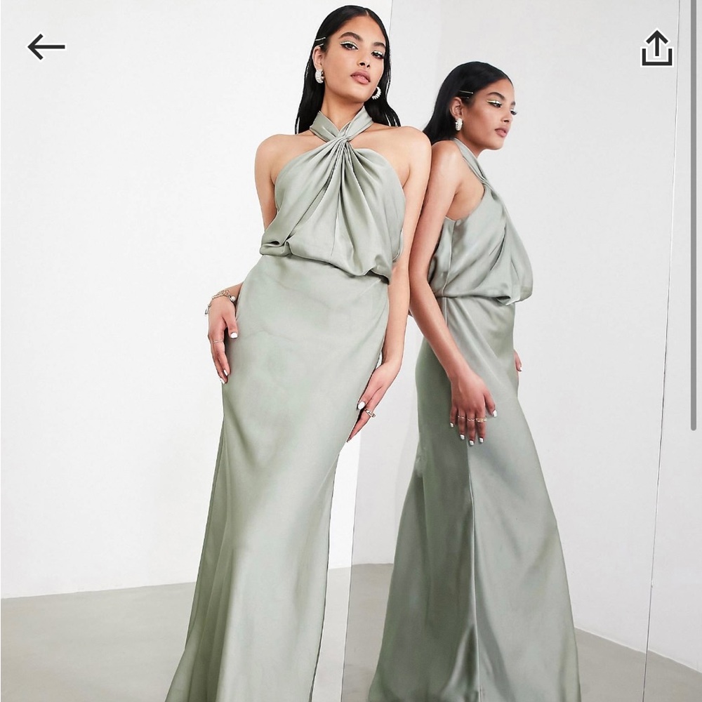 Sage bridesmaid dress - ASOS